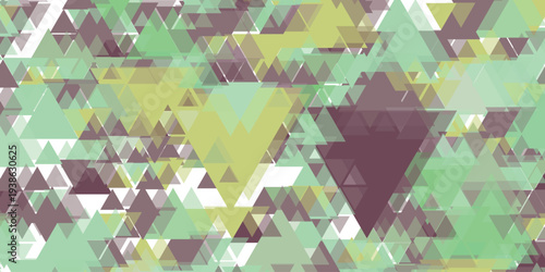 Triangle decoranive art backgrounds. Polygonal rainbow mosaic abstract vector illustration. Triangular simple pattern. Template geometric design for poster, banner, card.