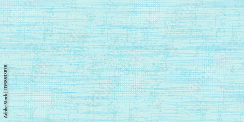Grain wood image texture on blue cyan board background. Mint green Solid paper dot paper modern