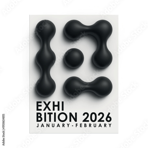 3D Bauhaus Geometric Poster