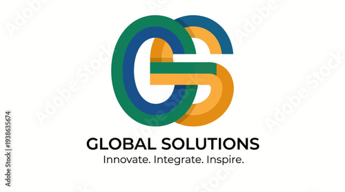 This vibrant logo represents a global solutions firm with interconnected elements symbolizing innovation, integration, and inspiration through dynamic colors and shapes.
