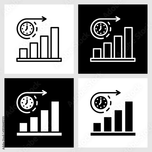Term Value Icon with Black and White Background