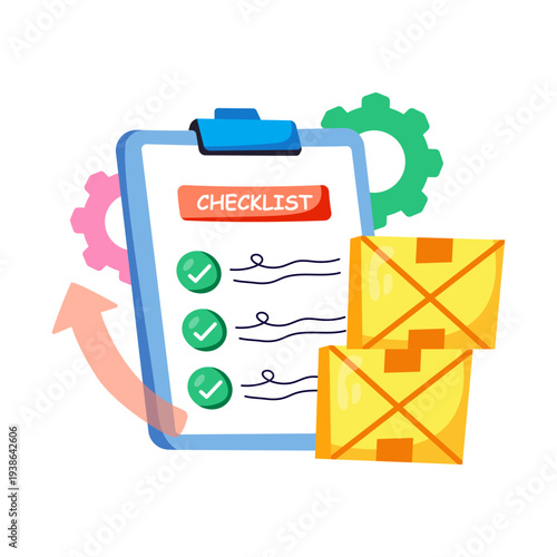 Perfect design illustration of inventory list