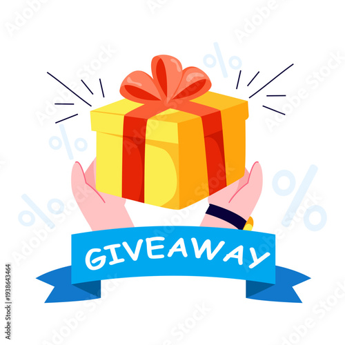 Perfect design illustration of shopping giveaway 
