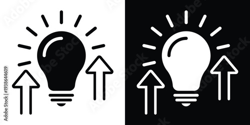 Silhouette of a person holding a flag, representing success, achievement, and leadership. Minimalist vector illustration in black and white styles, perfect for business and goal-setting concepts.