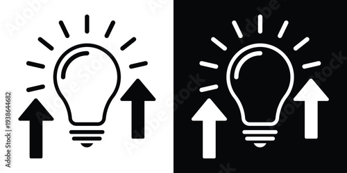 Silhouette of a person holding a flag, representing success, achievement, and leadership. Minimalist vector illustration in black and white styles, perfect for business and goal-setting concepts.