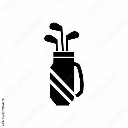 Golf clubs in a stylish bag for golfing enthusiasts