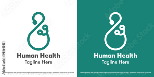Clinic Health vector logo design illustration. Public health silhouette. Healthy doctor icon symbol.