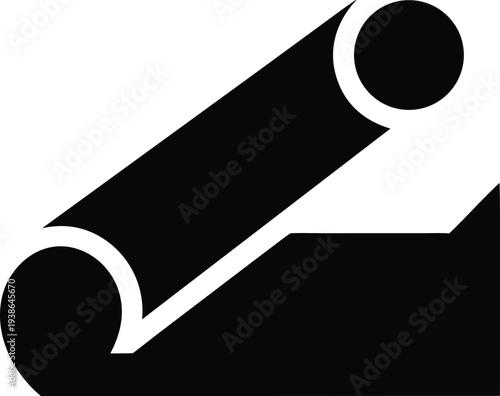 stretching mat area silhouette vector illustration on transparent background