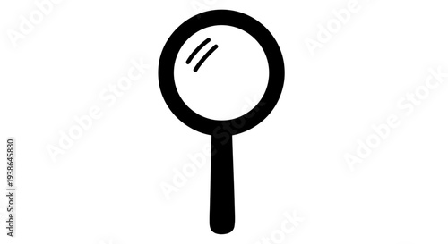Magnifying glass icon representing search, discovery, and detailed examination for analytical purposes