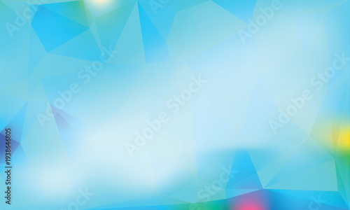 Low poly blue background with geometric shapes and gradient colors
