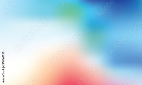 Multicolored gradient background with blue green red and white hues