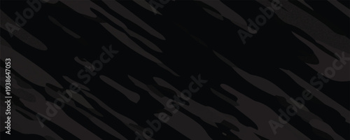 Straight line vector brush strokes. Black hand drawn stripes, smears. Chinese or Japanese calligraphy brushstrokes set. Rough grunge thick paint line texture. Vector sketch rectangle text boxes