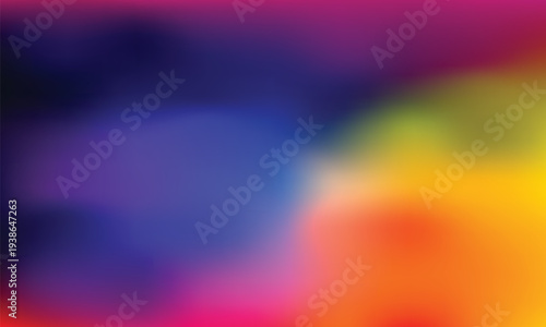 Multicolored gradient background with purple blue and yellow hues
