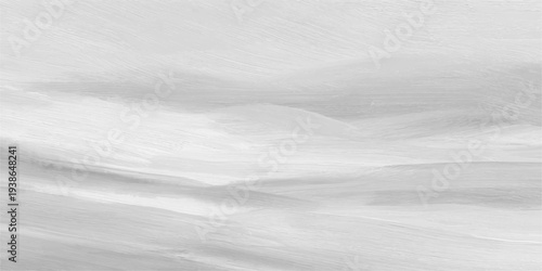 A white winter nature background features a snowy road and beach with a cold frozen ice texture and abstract frost patterns under a gray sky