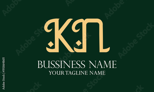 KN K kn initial logo | initial based abstract modern minimal creative logo, vector template image. luxury logotype logo, real estate homie logo. typography logo. initials logo