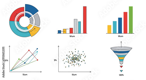 Collection of various data visualization graphs and charts for analysis.