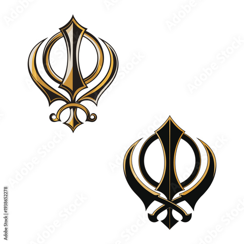 Khanda Sikh Symbol Illustration