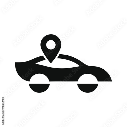 Car Location Pin Icon