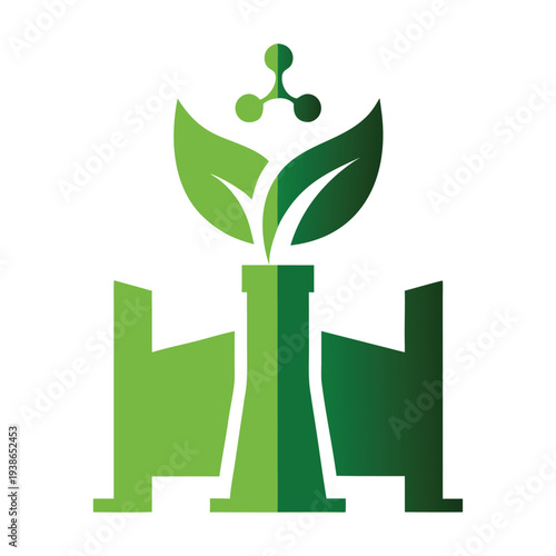 Green Industry and Sustainable Energy Concept