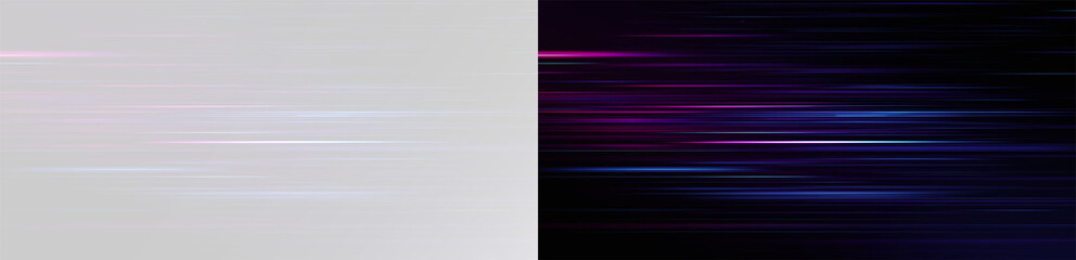 Speed lines background, realistic blue and pink motion blur trails and fast light effect overlay high speed png