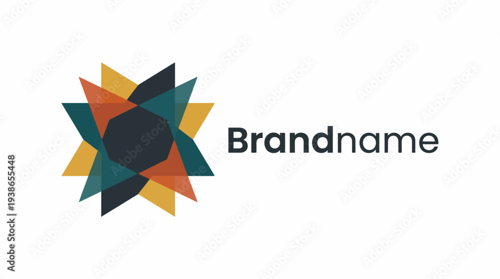 Obraz premium This vibrant abstract star logo signifies creativity and diversity, making it suitable for brands in the entertainment, art, or educational sectors seeking a dynamic identity.