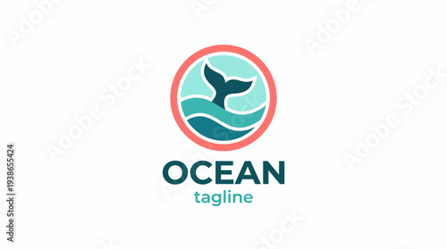 The logo beautifully portrays a whale tail rising above stylized ocean waves, representing the brand’s dedication to marine conservation and oceanic awareness.
