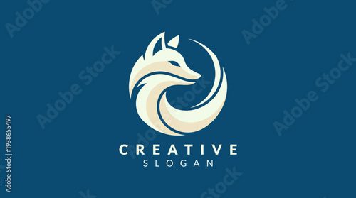 This artistic logo features a clever fox design, symbolizing creativity and agility, perfect for brands aiming to convey innovation and clever solutions in their messaging.