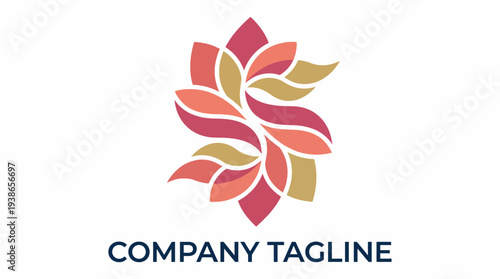 This logo showcases an elegant floral design, symbolizing growth and creativity, ideal for companies that value beauty, nature, and innovative branding strategies in their identity.