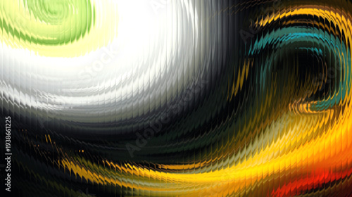 Vibrant abstract swirl of colorful brushstrokes in modern art style