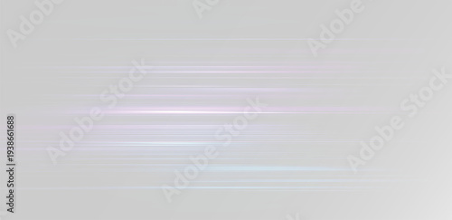 Schilderij op canvas Light flare effect, realistic blue glowing beam and vertical shine overlay of hi
