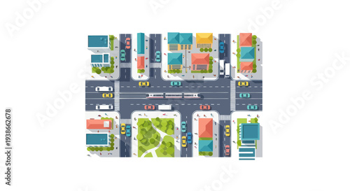 city street map, urban planning