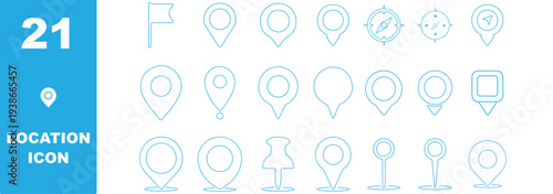Set of location pin icons. location pin place marker. Location icon. Map marker pointer icon set. Modern map markers. Pin icon vector isolated on white background. Vector illustration, eps 10.
