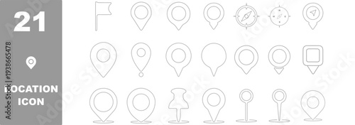 Set of location pin icons. location pin place marker. Location icon. Map marker pointer icon set. Modern map markers. Pin icon vector isolated on white background. Vector illustration, eps 10.