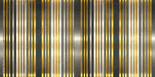 Abstract golden geometric pattern with vertical lines and gradient reflections Vector