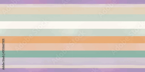 Abstract horizontal gradient stripes with soft pastel colors blending seamlessly Vector