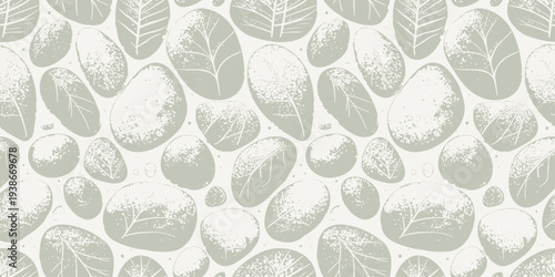 Abstract pattern of irregularly shaped white geometric forms on light background Vector