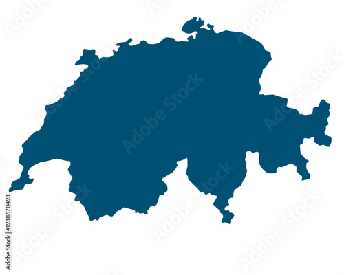 map of switzerland