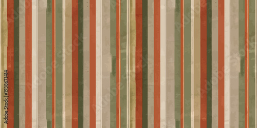 Abstract vertical striped pattern with warm and earthy color palette Vector