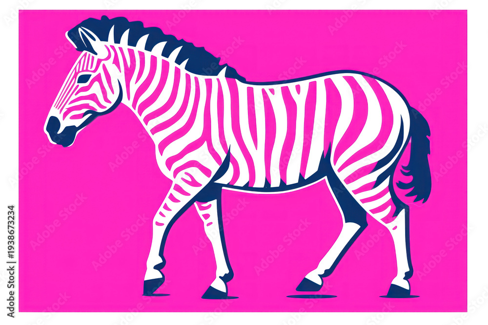 Naklejka premium PNG Zebra animal mammal horse.