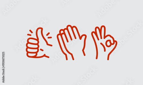 Three abstract reddish brown hand drawings displayed in a row against a light gray background