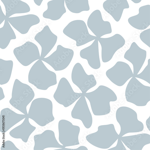 Seamless Abstract Floral Pattern – Modern Organic Flower Repeat for Fabric, Surface Print, Packaging and Stationery