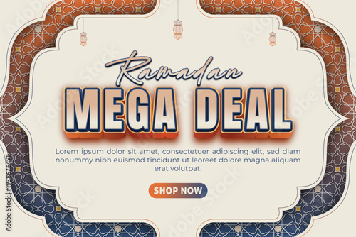 Ramadan Mega Deal Promotion Banner Template