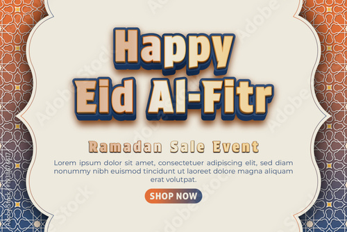 Eid Al-Fitr Ramadan Sale Event Banner Template