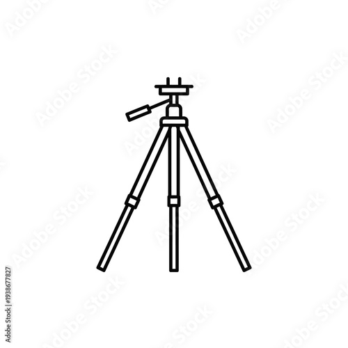 Camera tripod stand equipment photography tool.
