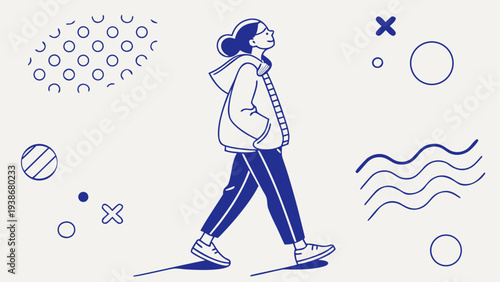 Modern Abstract Business Presentation Background Template Design