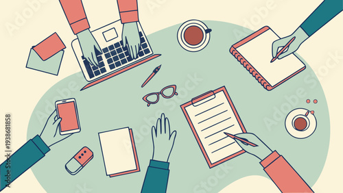 Modern Abstract Business Presentation Background Template Design