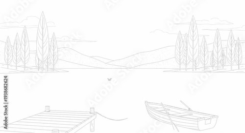 Small wooden boat on the water.