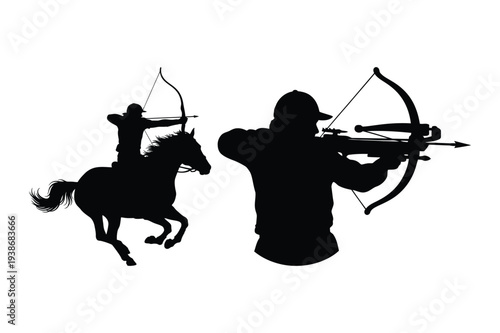 Archer on Horseback and Crossbow Shooter