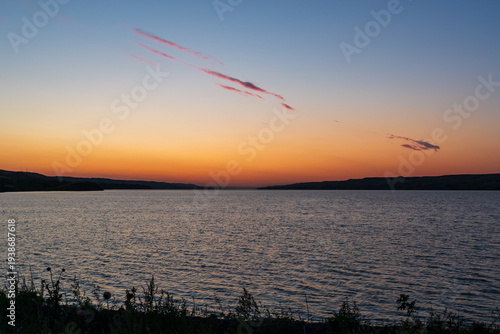 Pink Horizon Above Buffalo Pound Lake