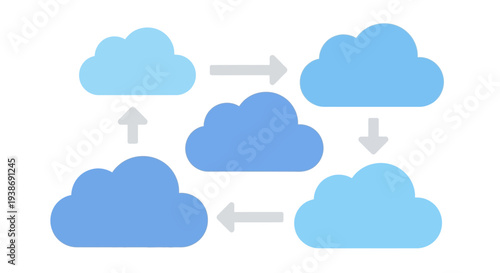 cloud computing concept illustration